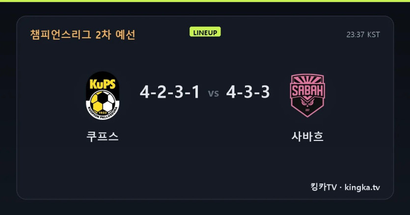 쿠프스 vs 사바흐